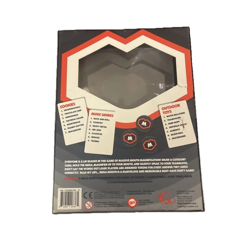 Mega Mouth: The Game of Reading Lips – Family Party Game – New & Sealed – Box We